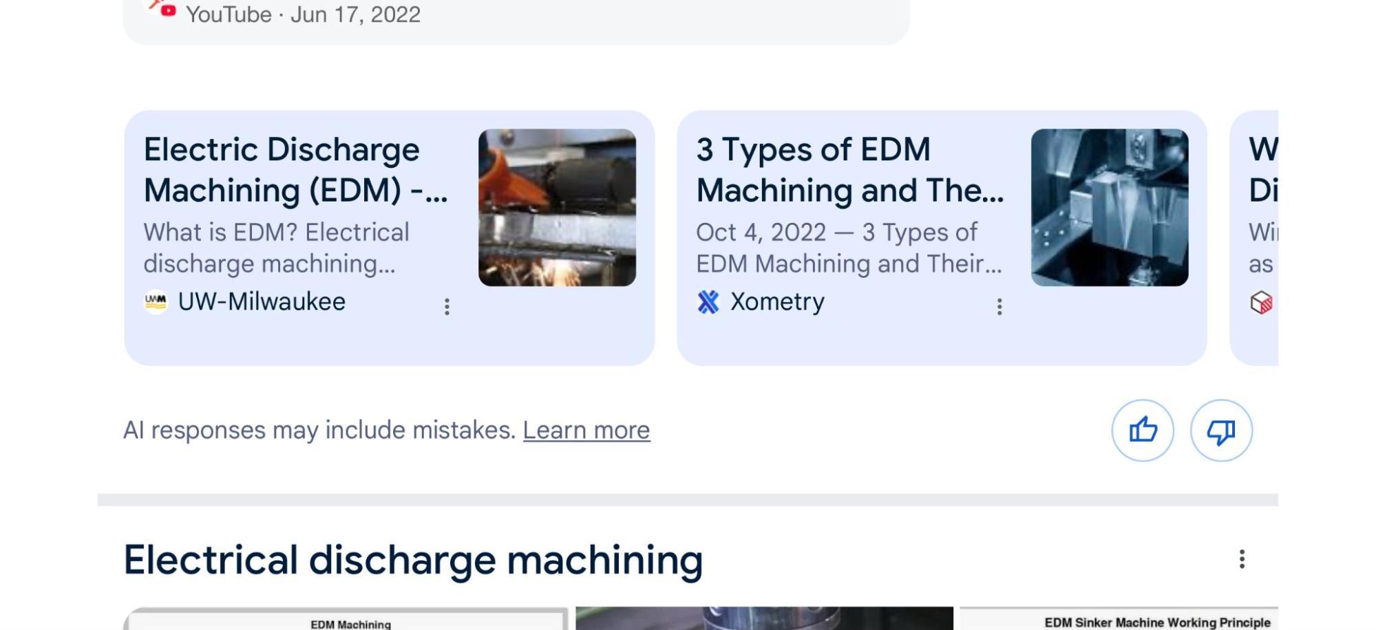 Example of carousel results