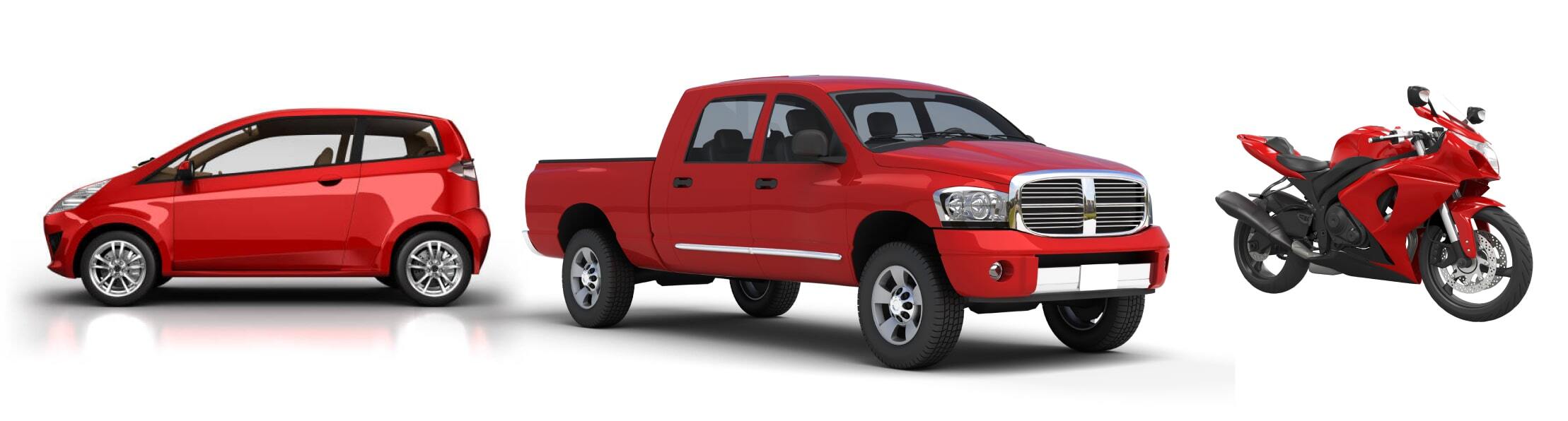 Red vehicles