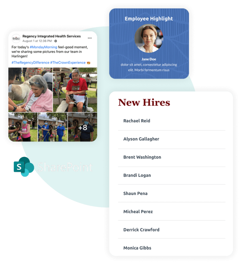 Healthcare intranet collage min