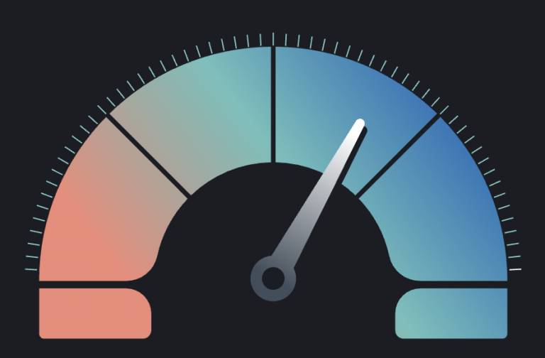 illustration of a speedometer representing faster websites and page speeds delivered with our technical seo services