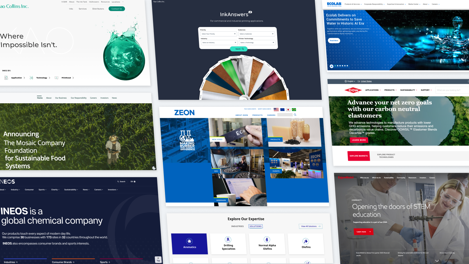 Best chemical website design