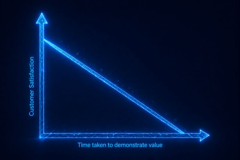 Customer satisfaction graph