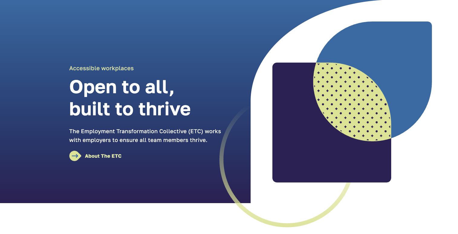 The etc home page hero