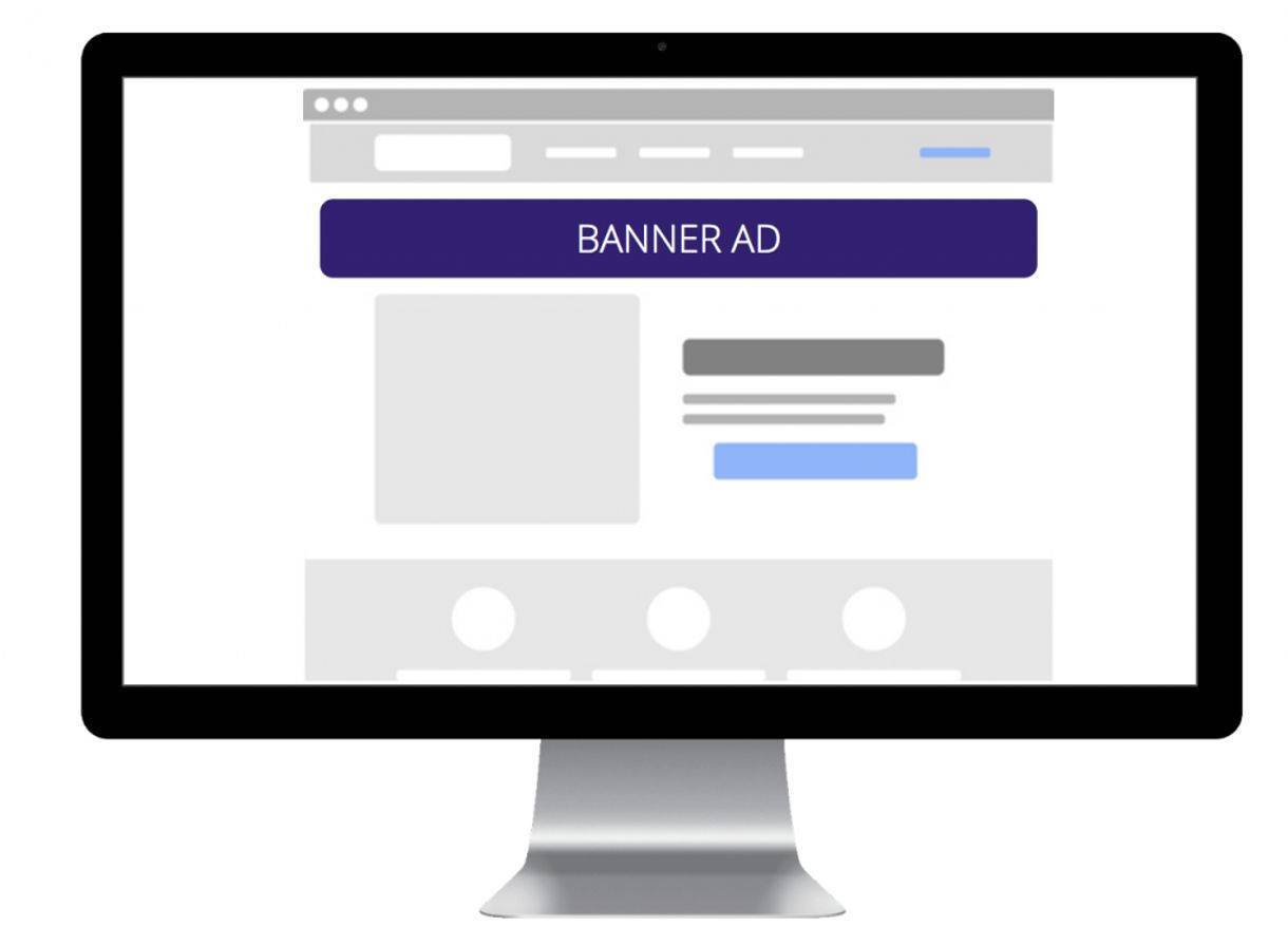 Banner Ad on Desktop Computer