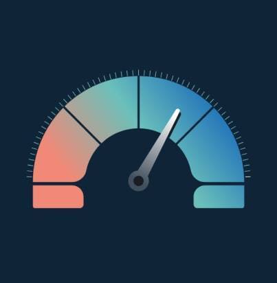 performance meter measuring website performance.