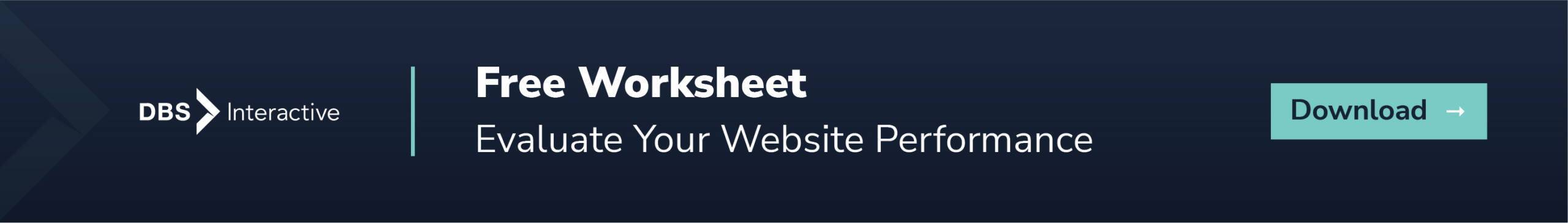 worksheet to compare your b2b website to competitors with tips and benefits of technical seo in shallow horizontal image
