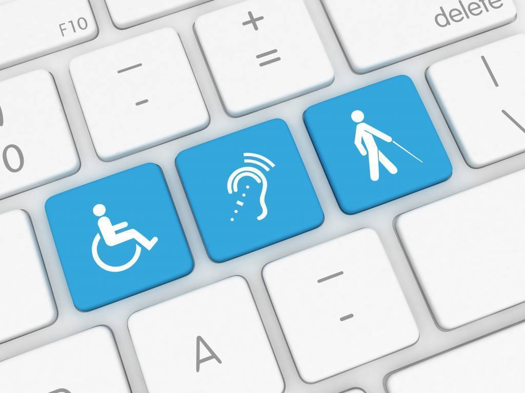 accessibility icons on keyboard keys