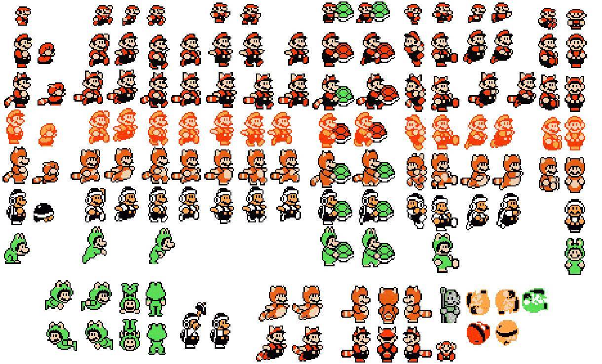 Graphic of images from the Sprite video game